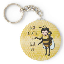 Honey Bee Just Breathe & Just Bee Porte - clé