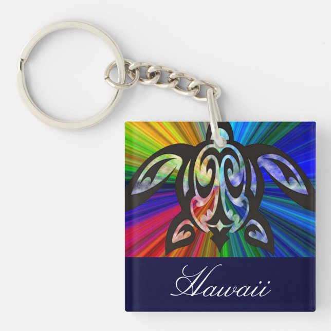 Porte-clés Honu à la tortue hawaïenne (Devant)
