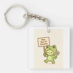 Porte-clés HOP Hors de Contrôle Grenouille Mignonne Vie Fanta