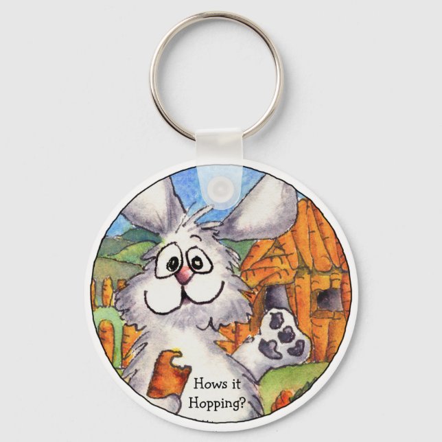 Porte-clés Hop It Hopping mignon Porte - clé lapin (Recto)