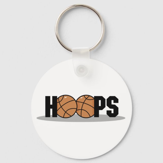 Porte-clés Hop T-shirts et cadeaux de basket-ball (Recto)