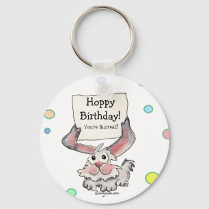 Porte-clés Hoppy Bunreal Birthday Cute