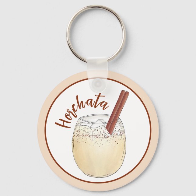 Porte-clés Horchata Orxata Mexican Spanish Beverage Drink (Recto)