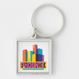 Porte-clés Horizon au néon de Phoenix, Arizona  