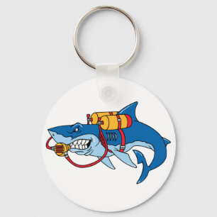 Porte-clés Hors du requin de l'eau