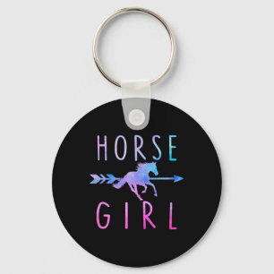 Porte-clés Horse Girl Equestre cavalier Horseback équitation