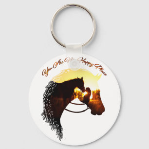 Porte-clés Horse You Are My Happy Place Horse Lover Female