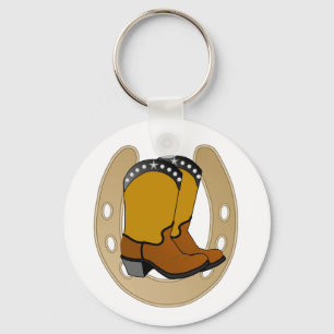 Porte-clés Horsehoe d'OR et PORTE - CLÉ CHANCEUX de bottes
