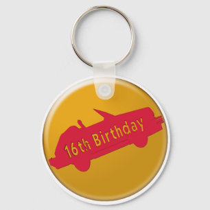 Porte-clés Hot Car 16e anniversaire cadeaux