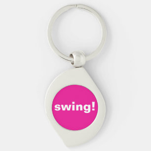 Porte-clés Hot Pink Golf Swing pensée Porte - clé