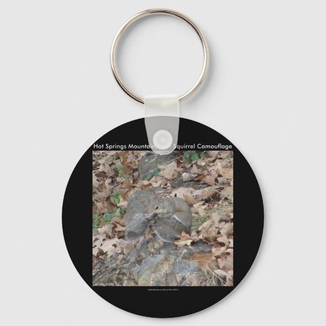 Porte-clés Hot Springs Mountain, AR Squirrel Cadeaux Camoufla (Recto)