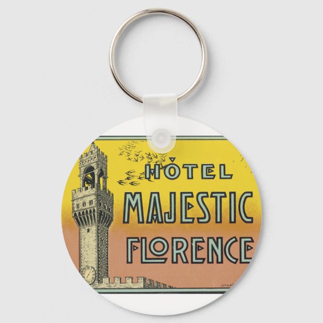 Porte-clés Hôtel Majestic Florence (Recto)