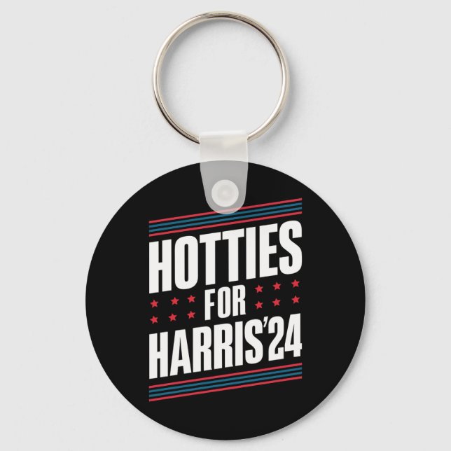 Porte-clés Hotties For Kamala Harris 2024 (Recto)