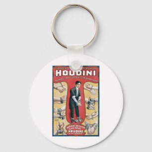 Porte-clés Houdini ~ Artiste d'évasion de menottes Vintages