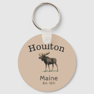 Porte-clés Houlton Maine Moose