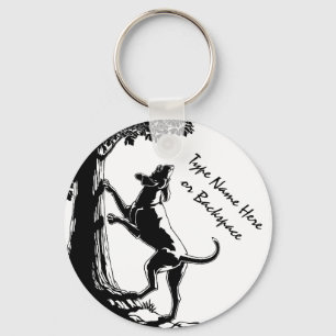 Porte-clés Hound Dog Keychain Hunting Dog Art Keychains