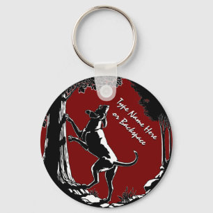 Porte-clés Hound Dog Keychain Personalized Hunting Dog Gift