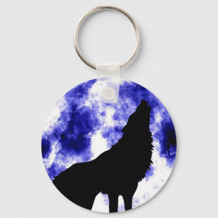 Porte-clés Howling Wolf à Moon