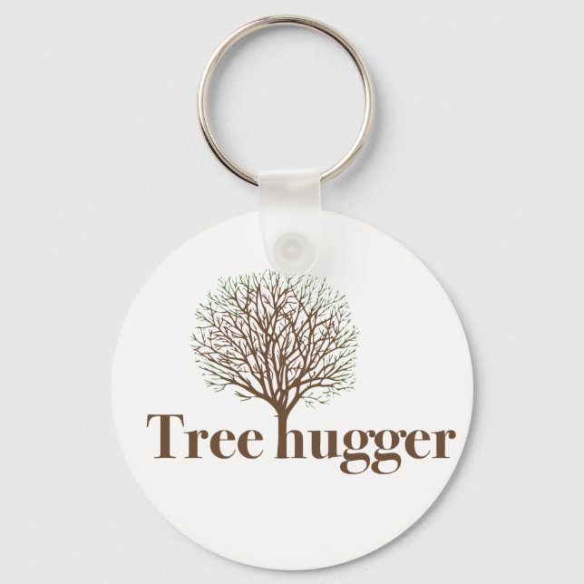 Porte-clés Hugger d'arbre avec illustration de l'arbre (Recto)