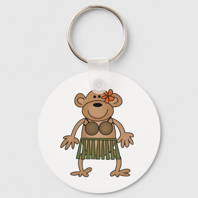 Porte-clés Hula Dancing Monkey (Recto)
