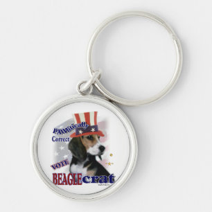 Porte-clés Humour politique beagle