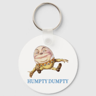 PORTE-CLÉS HUMPTY DUMPTY ASSIS SUR UN MUR - NURSERSERY RHYME