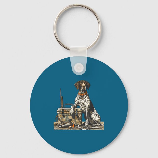 Porte-clés Hunting Dog Inter Bird Dog Duck Hunter Camo Retrie (Recto)