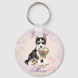 Porte-clés Husky Heart Maman