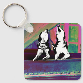 Porte-clés Husky Hurleur Blues