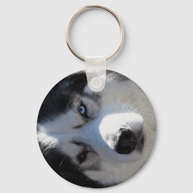 Porte-clés Husky Porte - clé Sibérien Husky / Cadeaux Malamut (Recto)