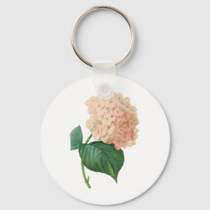 Porte-clés Hydrangea Rose Vintage Hortensia Fleur de Redoute