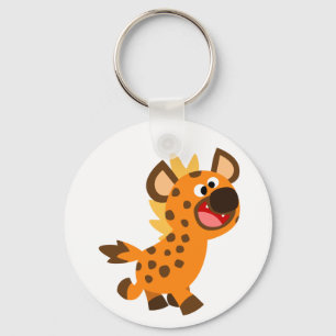 Porte-clés hyène de dessin animé mignon