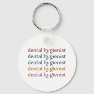 Porte-clés Hygiéniste dentaire rétro RDH Dentist Dentist Ca