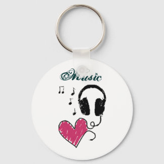 Porte-clés i <3 musique
