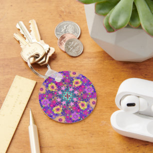 Porte-clés I Am A Child of God Boho Flowers Pretty