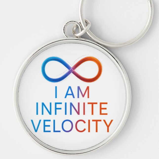 Porte-clés I AM Infinite Velocity – Quantum Energy Design (Devant)