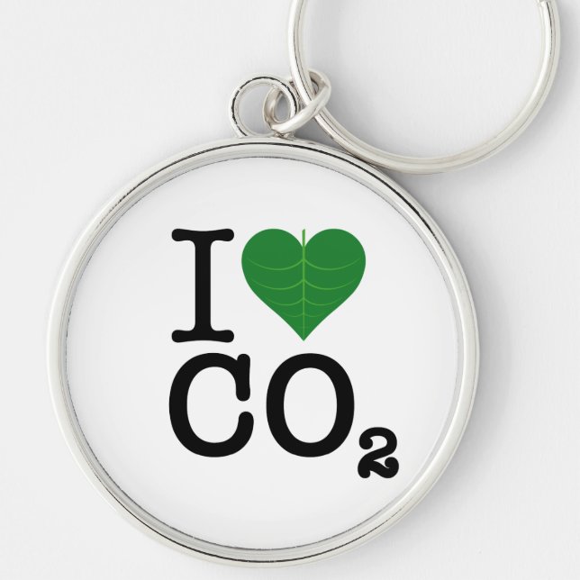 Porte-clés I CO2 de coeur (Devant)