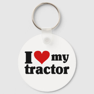 Porte-clés I coeur mon tracteur