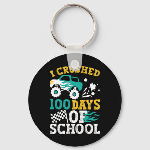 Porte-clés I Crushed 100 Days Of School Monster Truck Kids Bo