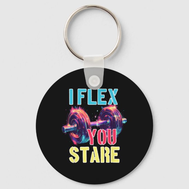 Porte-clés I Flex You Stare (Recto)