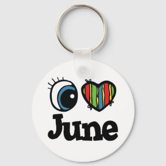 Porte-clés I Heart (Amour) Juin