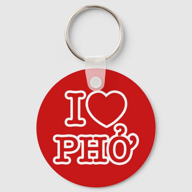 Porte-clés I Heart (Amour) Pho (Recto)