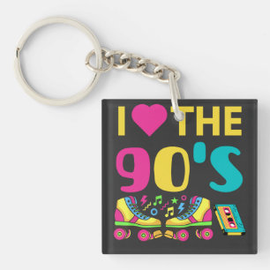 Porte-clés I Heart Le 90 S, vintage rétro 90s tenue