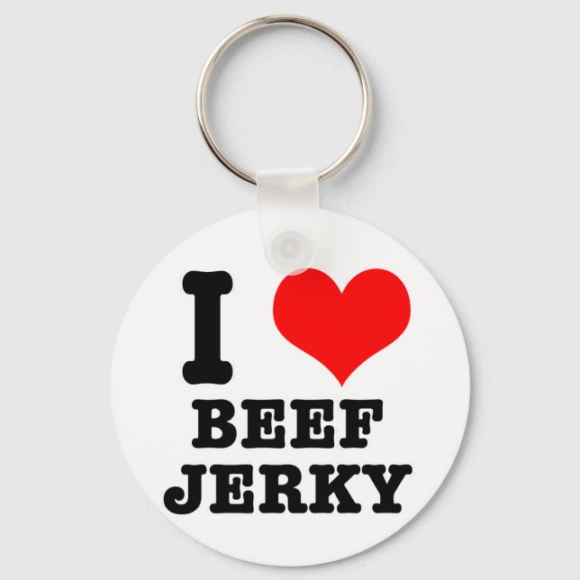 Porte-clés I HEART (LOVE) boeuf jerky (Recto)