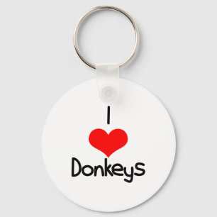 Porte-clés I Heart (Love) Donkeys