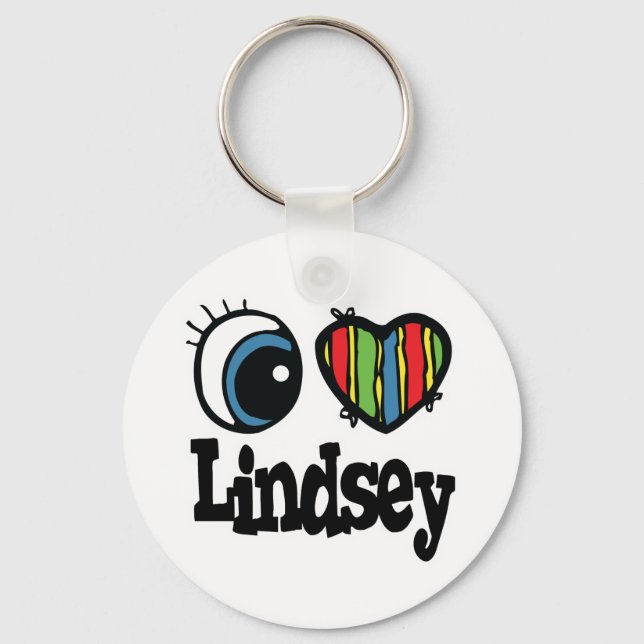 Porte-clés I Heart (Love) Lindsey (Recto)