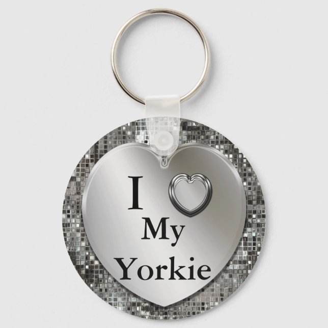 Porte-clés I Heart (Love) My Yorkie Porte - clé (Recto)