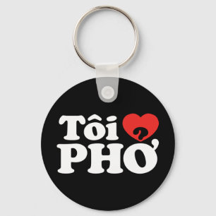 Porte-clés I Heart (Love) Pho (Tôi PHỞ)