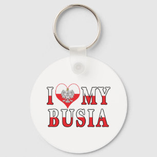 Porte-clés I Heart My Busia