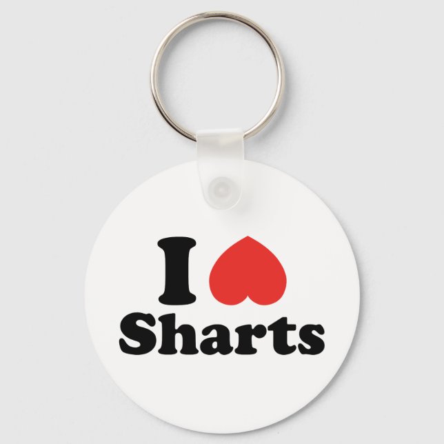 Porte-clés I Heart Sharts (Recto)